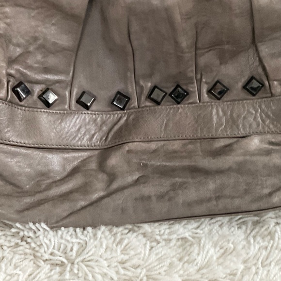 Treesje Grey Hobo Bag with Studs - Picture 6 of 10